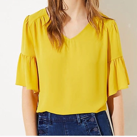 LOFT Tops - Loft XL yellow top
